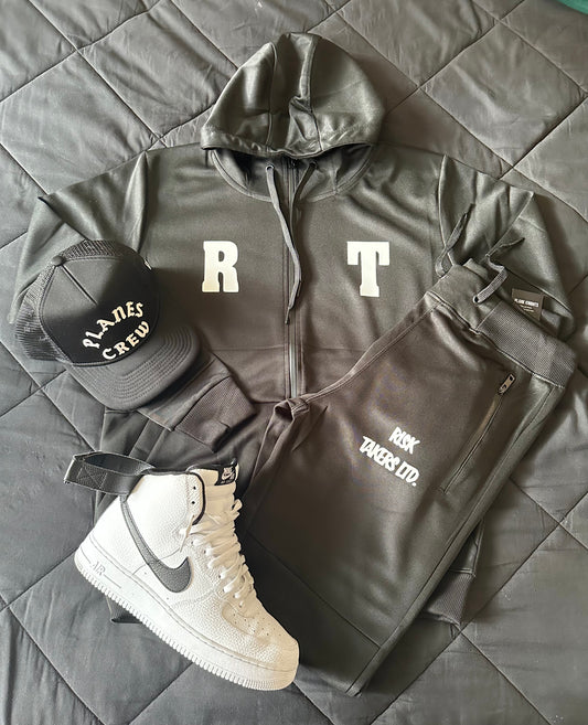 Black With White Unisex RT Track Suit