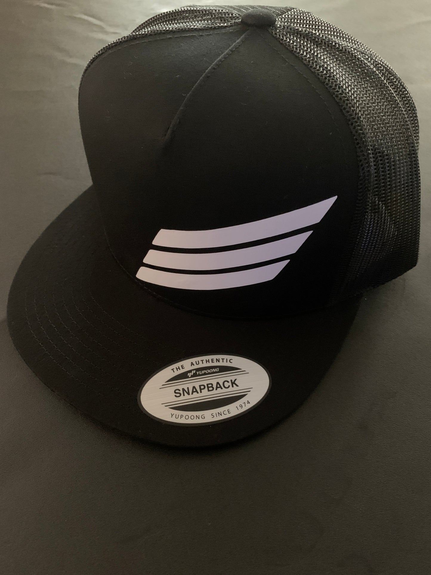 Black With White Wavy Takers Snapback