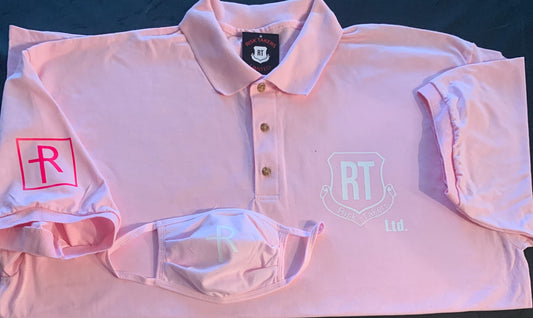 Barbie Pink With White And Neon Pink RT Polo