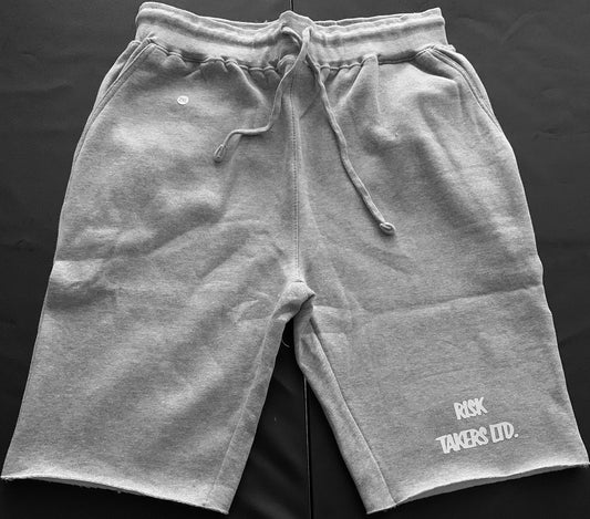 Grey With White Unisex RT Shorts