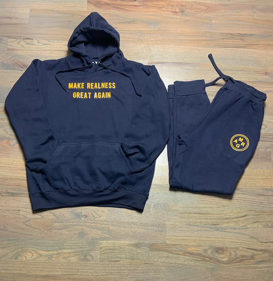 Blue with Gold Design Sweatsuit