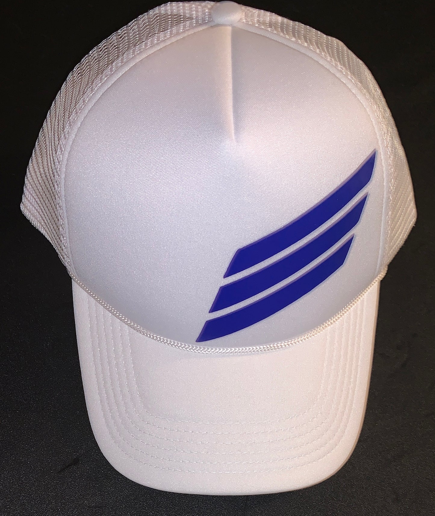 White And Royal Blue Wavy Takers Snapback