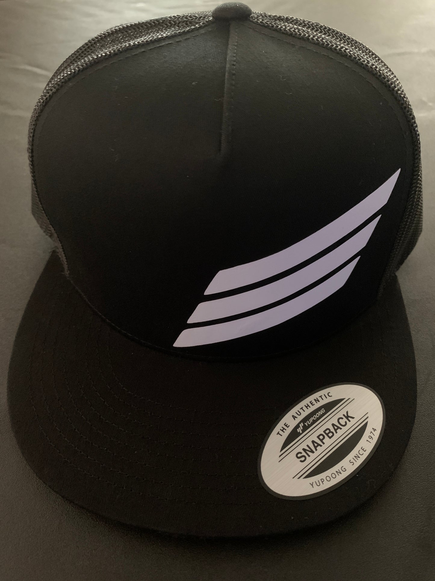 Black With White Wavy Takers Snapback