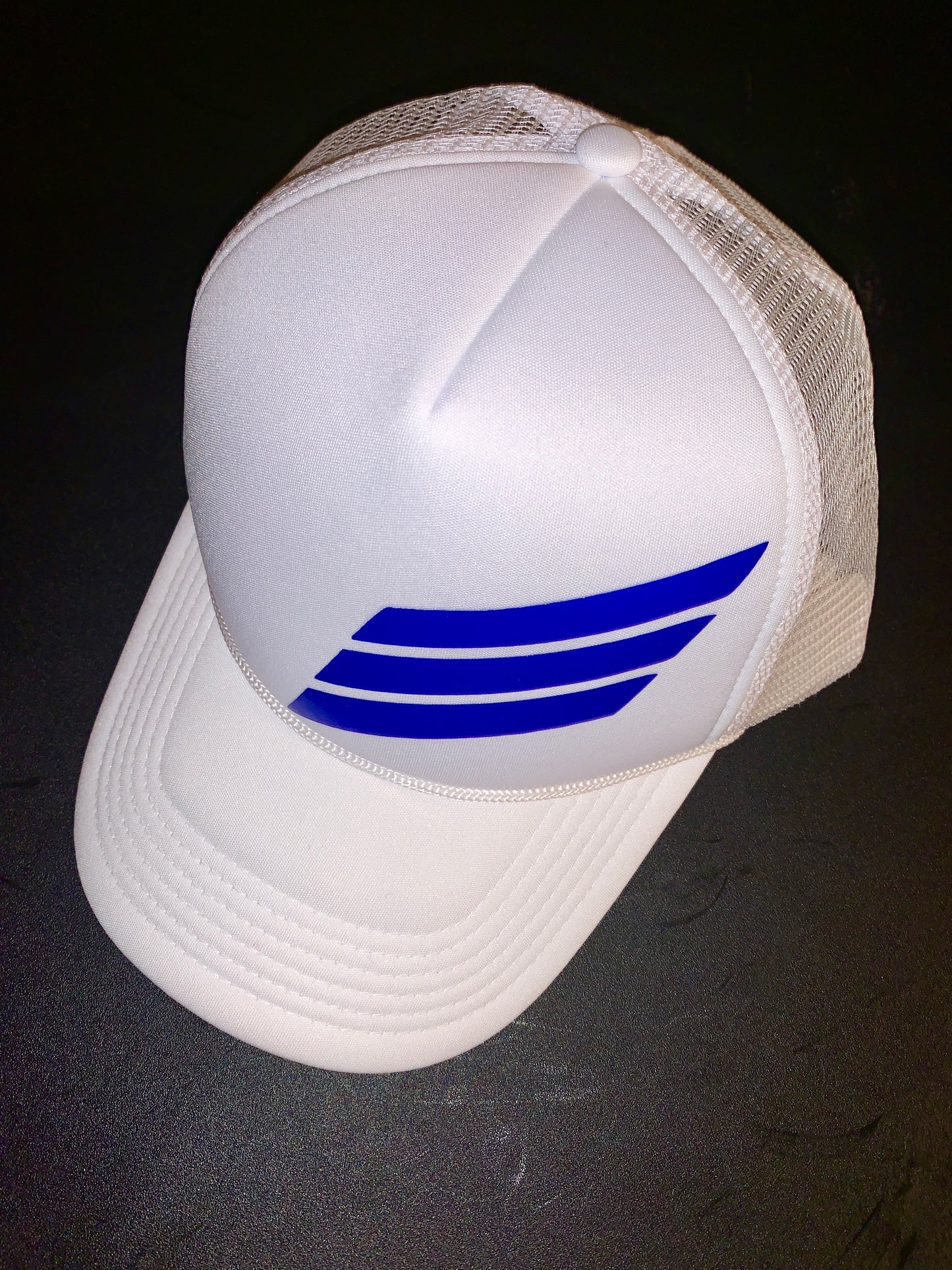 White And Royal Blue Wavy Takers Snapback